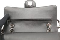 Chanel Classic Flap Patent Bi-Colour Pink and Black Silver Hardware7