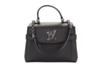 Louis Vuitton Lockme Ever, Black, Leather, Silver Hardware1