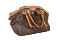 Louis Vuitton Tivoli Cloth Handbag Monogram Coated Canvas Gold hardware2
