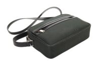 Saint Laurent Small Camp Crossbody bag, Green:Black, Nylon and leather, Silver Hardware1