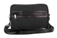 Saint Laurent Small Camp Crossbody bag, Green:Black, Nylon and leather, Silver Hardware7
