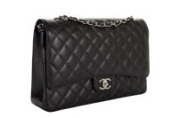 39. Chanel Classic Flap Jumbo, Caviar Leather, Silver hardware, 20201
