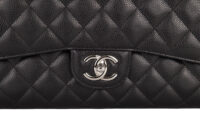 39. Chanel Classic Flap Jumbo, Caviar Leather, Silver hardware, 20205