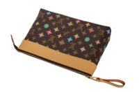 45. Louis Vuitton x Tyler the Creator Pochette Voyage Souple, Chocolate Craggy Monogram, Gold Hardware10