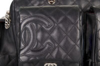 46. Chanel Cambon Shoulder Bag, Leather, Silver hardware14
