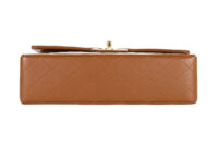 56. Chanel Vintage Classic Flap, Medium, Light Brown, Lambskin, Gold Hardware 5