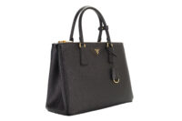 57. Prada Galleria Large Black Leather, Gold Hardware2