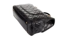 61. Chanel Vintage Coco Handle, Black Calfskin, Gold Hardware 10