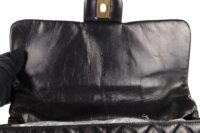 61. Chanel Vintage Coco Handle, Black Calfskin, Gold Hardware 13