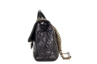 61. Chanel Vintage Coco Handle, Black Calfskin, Gold Hardware 5