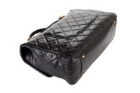 61. Chanel Vintage Coco Handle, Black Calfskin, Gold Hardware 9