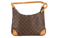 64. Louis Vuitton Boulogne Coated Monogram, Brown, Gold hardware1