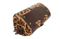 65. Celine Vintage Large Ella Leopard Pony Hair Handbag, Brown, Gold hardware8