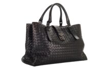 66. Bottega Veneta Roma Leather, Black, Dark tones silver hardware2