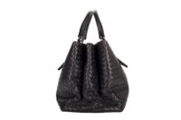 66. Bottega Veneta Roma Leather, Black, Dark tones silver hardware3