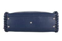 67. Fendi Peekaboo leather handbag, Navy, Silver hardware5