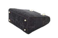 76. Dior D-Lite Toile de Jouy Soleil Macramé Embroidery Medium, Black Canvas, Gold Hardware 11