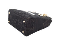76. Dior D-Lite Toile de Jouy Soleil Macramé Embroidery Medium, Black Canvas, Gold Hardware 9
