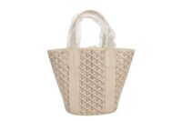 77. Goyard Belharra, Sand, Coated Canvas, Silver Hardware1