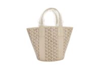 77. Goyard Belharra, Sand, Coated Canvas, Silver Hardware4