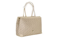 79. Goyard Bellechasse, Sand, Coated Canvas, Silver Hardware2