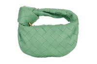 Bottega Veneta Candie Jodie, Green Leather, Gold Hardware1