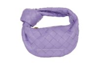 Bottega Veneta Candie Jodie, Purple Leather, Gold Hardware1