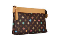 Louis Vuitton x Tyler the Creator Pochette Voyage Souple, Chocolate Craggy Monogram, Gold Hardware-2