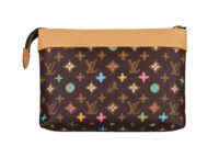 Louis Vuitton x Tyler the Creator Pochette Voyage Souple, Chocolate Craggy Monogram, Gold Hardware-3