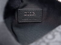 0004. Dior Oblique Jacquard Roller Bag Black Silver Hardware