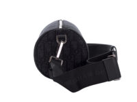 0004. Dior Oblique Jacquard Roller Bag Black Silver Hardware