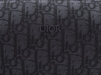 0004. Dior Oblique Jacquard Roller Bag Black Silver Hardware