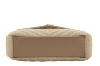 0005. YSL Linen Quilted Collage Beige Gold Hardware