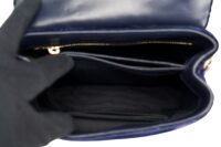0006. YSL Velvet Toy Loulou Navy Gold Hardware