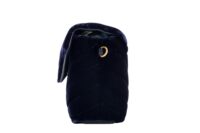 0006. YSL Velvet Toy Loulou Navy Gold Hardware
