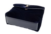 0006. YSL Velvet Toy Loulou Navy Gold Hardware
