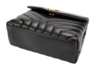 0007. YSL Calf Leather Small Loulou Black Gold Hardware