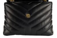 0007. YSL Calf Leather Small Loulou Black Gold Hardware