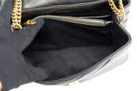 0007. YSL Calf Leather Small Loulou Black Gold Hardware