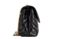 0007. YSL Calf Leather Small Loulou Black Gold Hardware