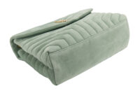 0008. YSL Suede Medium Loulou Sage Gold Hardware
