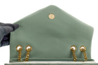 0008. YSL Suede Medium Loulou Sage Gold Hardware