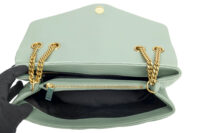0008. YSL Suede Medium Loulou Sage Gold Hardware