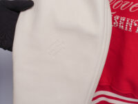 0010. Louis Vuitton Mix Varsity Leather Blouson Red:White