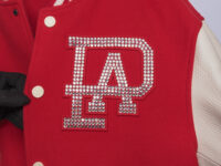 0010. Louis Vuitton Mix Varsity Leather Blouson Red:White