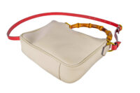 0083. Gucci Diana Small Leather White Shoulder Bag