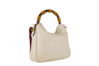 0083. Gucci Diana Small Leather White Shoulder Bag