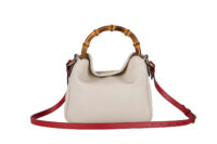 0083. Gucci Diana Small Leather White Shoulder Bag