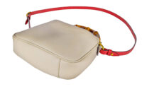 0083. Gucci Diana Small Leather White Shoulder Bag
