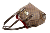 0131. Louis Vuitton Damier Ebene Canvas Hampstead, Gold Hardware